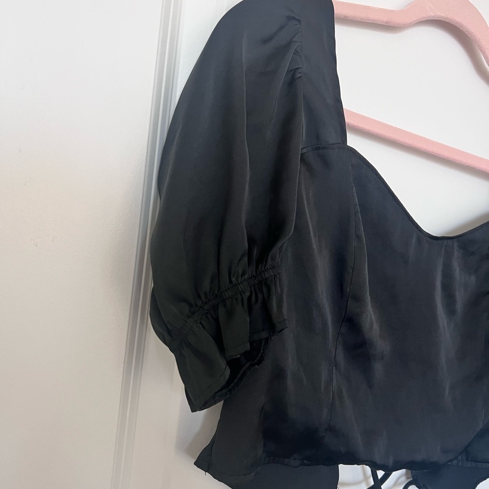 H&M Black Satin Blouse - Picture 4 of 6